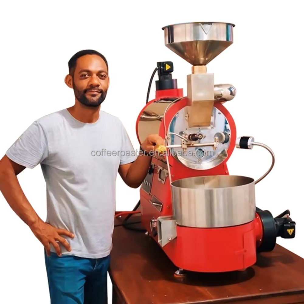 Coffee Equipment Home - 工場直販 1-3kg 電気ガス式トルココーヒー焙煎機 家庭用小型焙煎装置 - プロ仕様でコンパクト