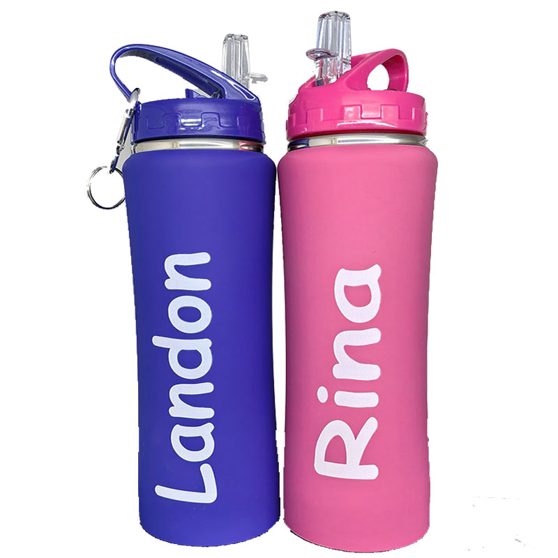 Coffee Equipment With Name - 写真とテキスト名入りのパーソナライズボトル、ステンレス製カスタムマグカップ、ストロー付き、女性男性への誕生日プレゼント