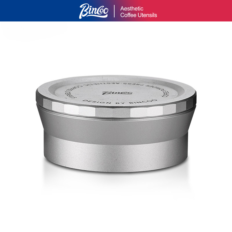 Espresso Tamper Set - BINCOO モカポットタンパーとコーヒー粉受けリングセット、2～3杯用モカポットに適合