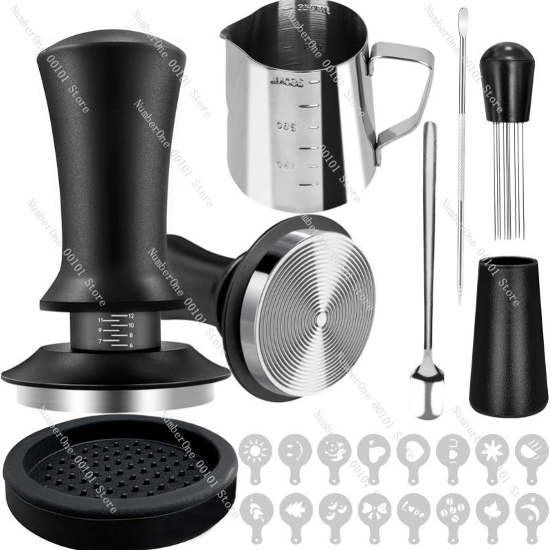 Coffee Equipment And Tools - コーヒーツールセット、エスプレッソコーヒーアクセサリー、イタリアンスタイルバリスタツールキット、コーヒーラテアート用品、プレスハンマー