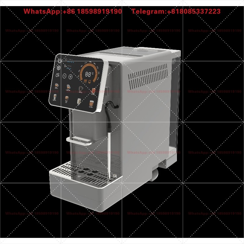 Coffee Equipment Home - 全自動スマートエスプレッソコーヒーメーカー、ミルクサクションチューブ搭載、プロ仕様の家庭用/オフィス用コーヒー抽出機