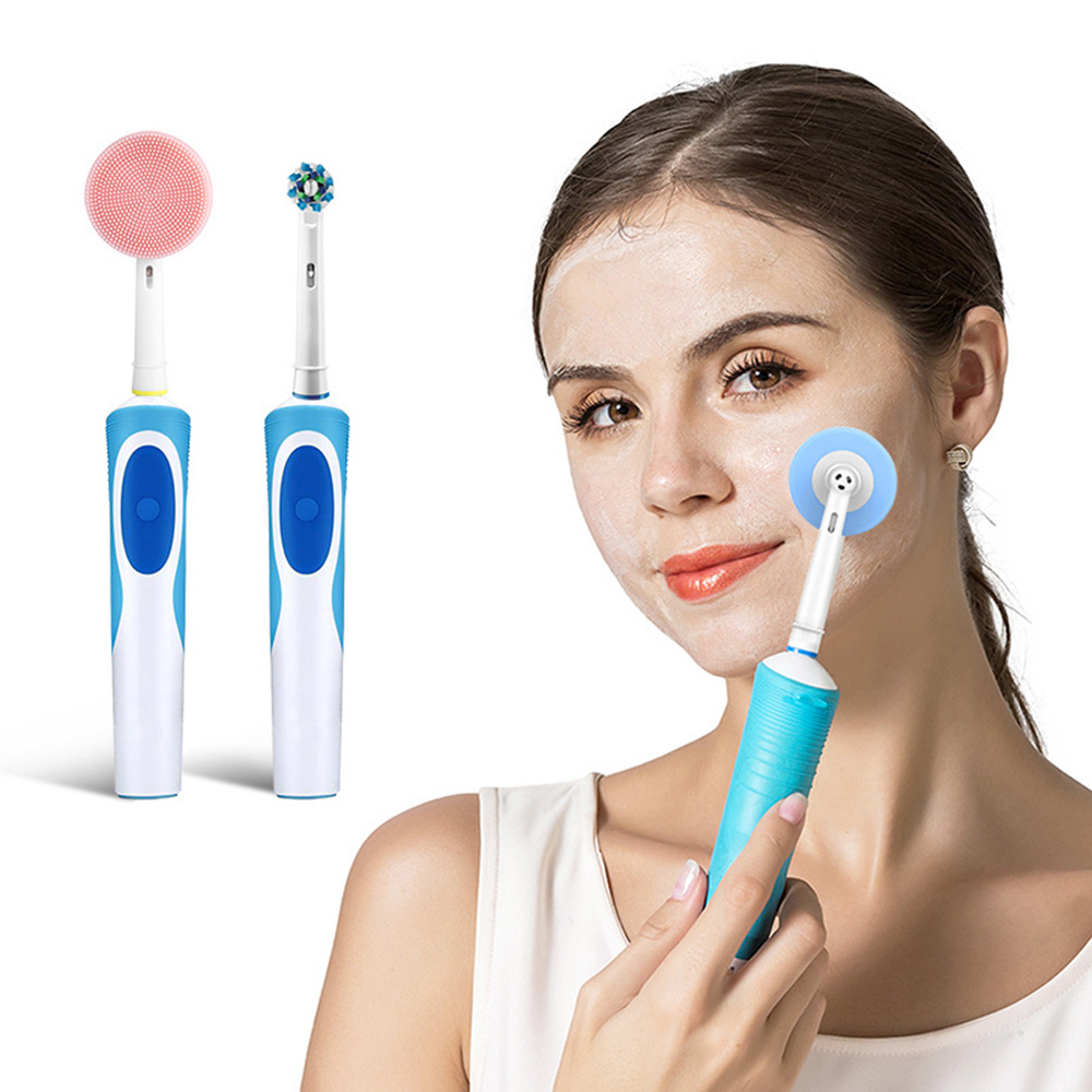 Group Head Brush - オーラルB電動シリコン洗顔ブラシ対応の交換用洗顔ブラシヘッド（クレンジング・角質除去用）