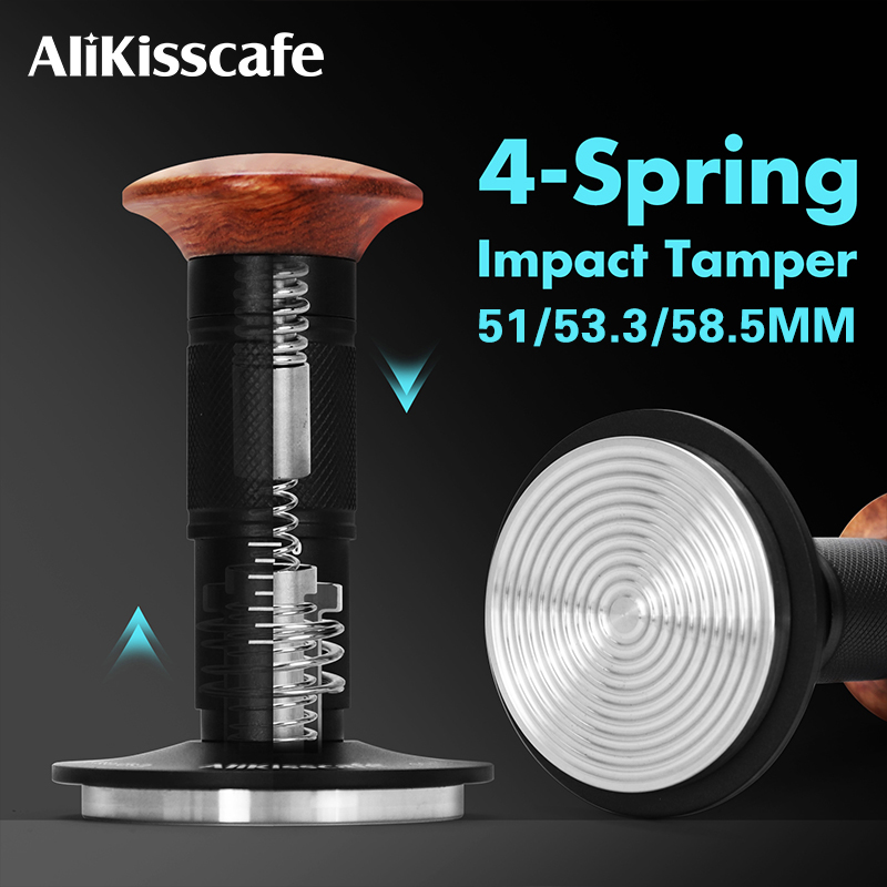 AliKisscafe コーヒータンパー インパクト 4 ス - Espresso Tamper Set のレビューと価格