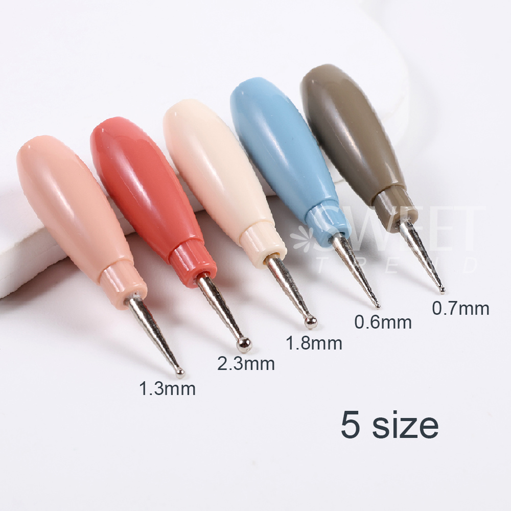 スイートトレンド-1個入り 5ヘッドネイルドットペン ネイル - Group Head Brush のレビューと価格
