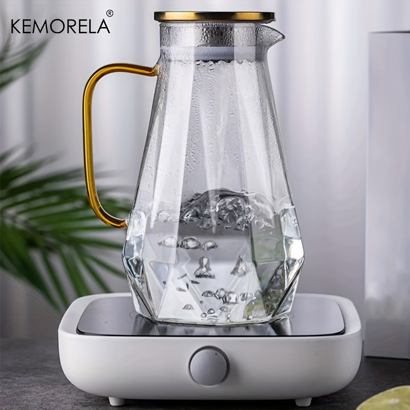 1 個ダイヤモンドテクスチャガラスティーポットセット温冷水ケ - Coffee Equipment Home のレビューと価格