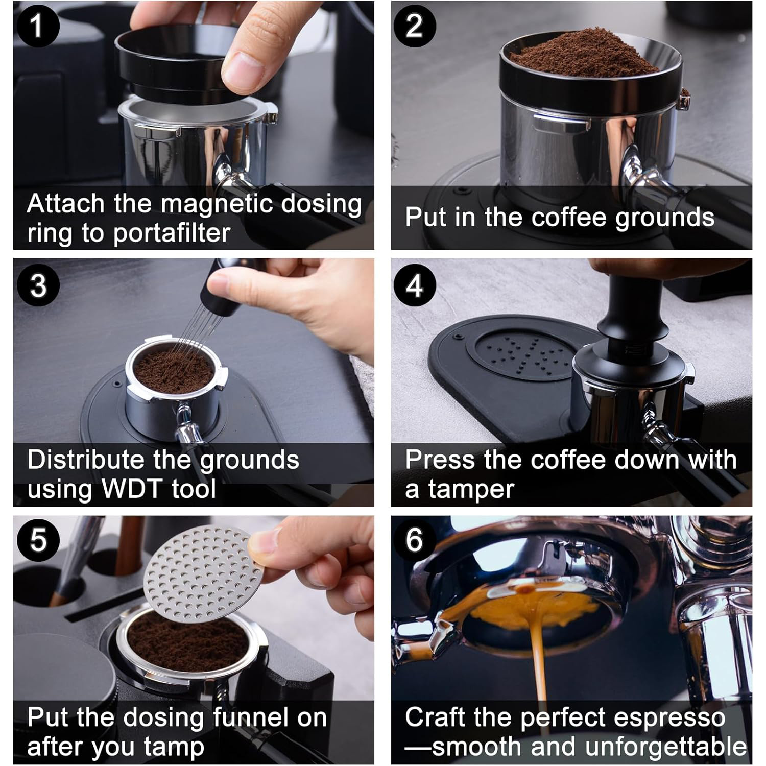 コーヒーアクセサリーキット 51MM 53MM 58MM エ - Espresso Tamper Set のレビューと価格