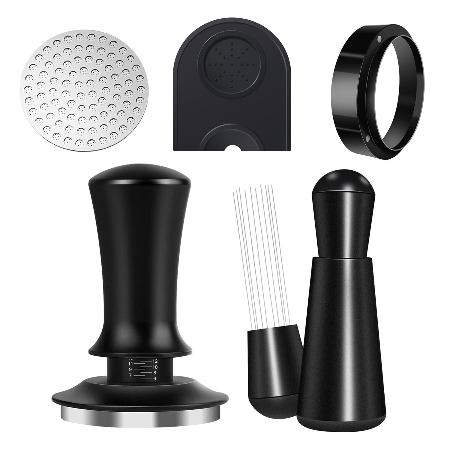 コーヒーアクセサリーキット 51MM 53MM 58MM エ - Espresso Tamper Set のレビューと価格