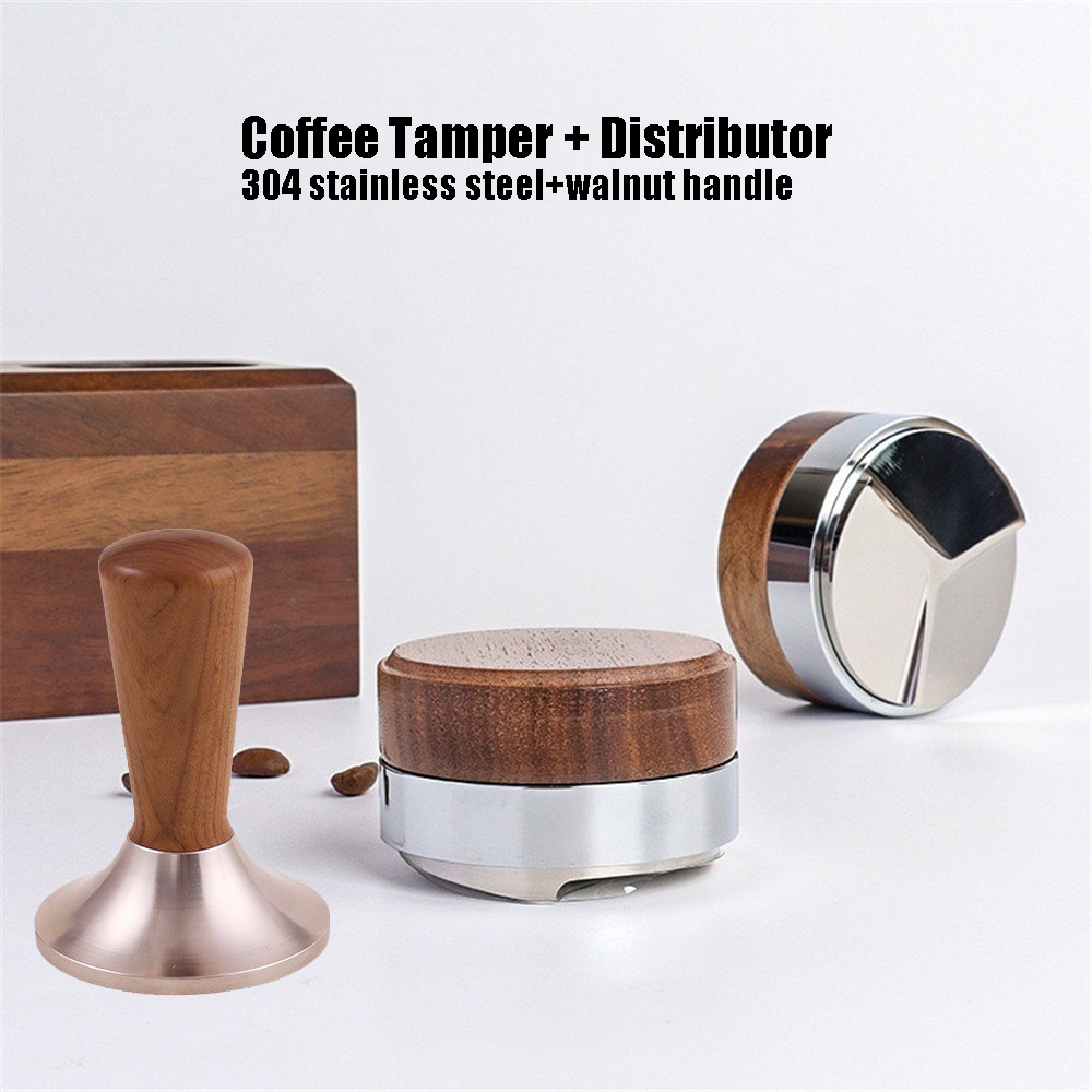 51 53 58.5 ミリメートルコーヒータンパーコーヒーデ - Espresso Tamper Set のレビューと価格