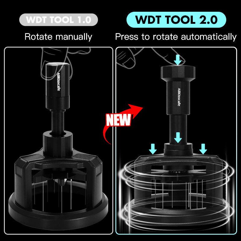Alikisscafe WDTツール ロータリーコーヒースタ - Espresso Tamper Set のレビューと価格