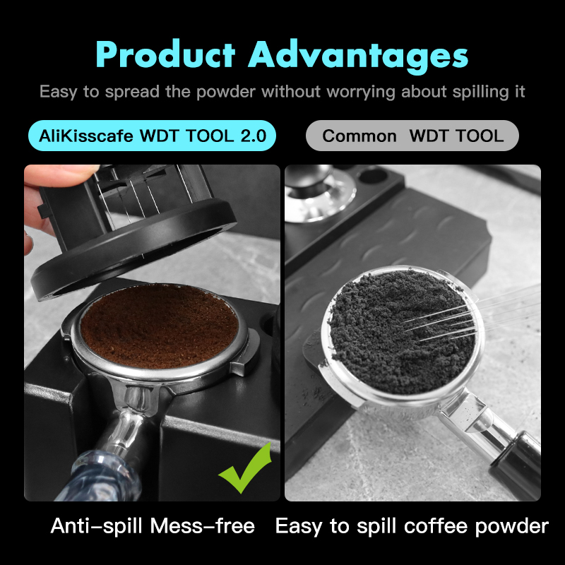 Alikisscafe WDTツール ロータリーコーヒースタ - Espresso Tamper Set のレビューと価格