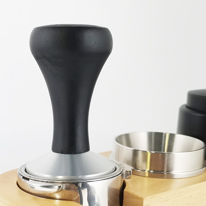 1pc 51/53/58mmエスプレッソタンパーブラックウッ - Espresso Tamper Set のレビューと価格