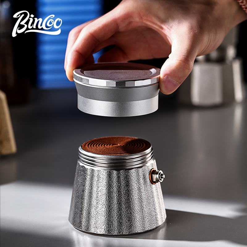 BINCOO モカポットタンパーとコーヒー粉受けリングセット - Espresso Tamper Set のレビューと価格