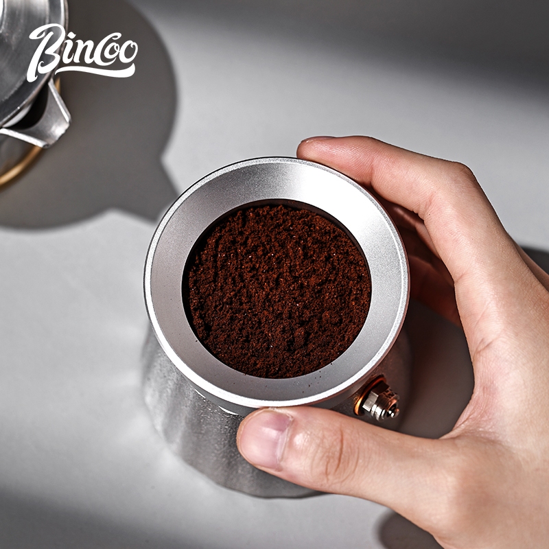 BINCOO モカポットタンパーとコーヒー粉受けリングセット - Espresso Tamper Set のレビューと価格
