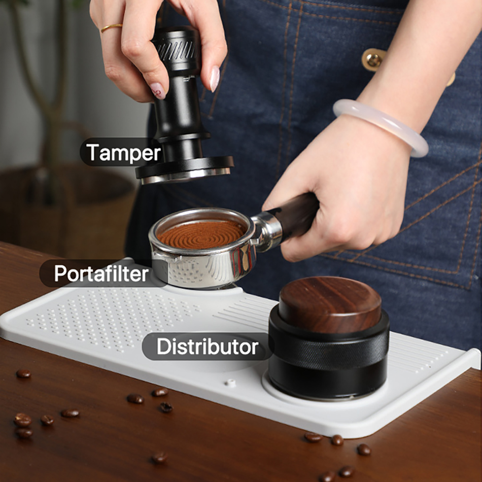 コーヒータンパーマットステーションスタンドポルタフィルターホ - Coffee Equipment Holder のレビューと価格