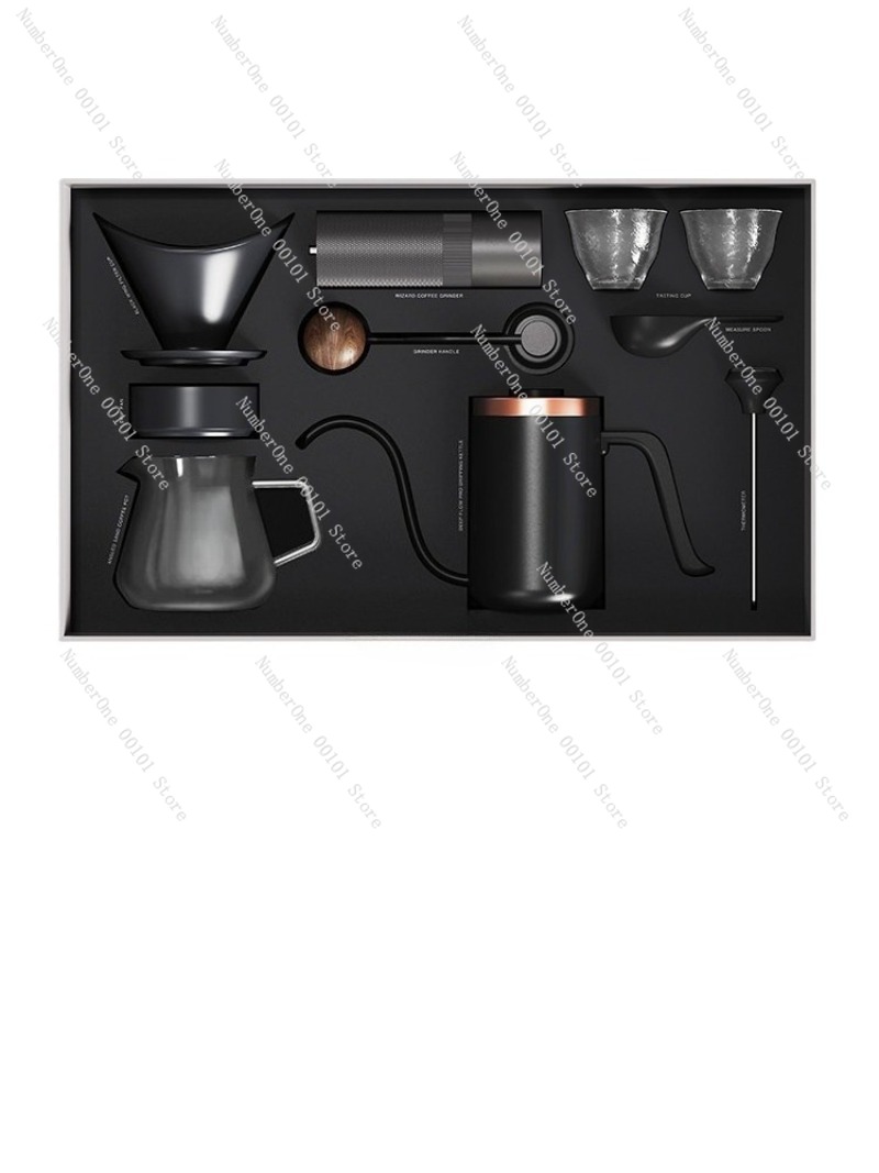 手動コーヒーメーカーセットギフトボックスグラインダーフィルタ - Coffee Equipment Home のレビューと価格