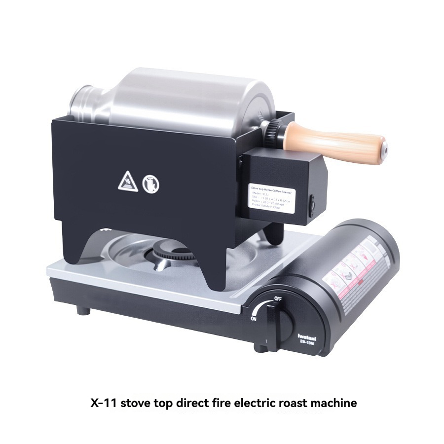 直火ドラム式コーヒー豆焙煎機 X11 250g バッチ容量  - Coffee Equipment Home のレビューと価格