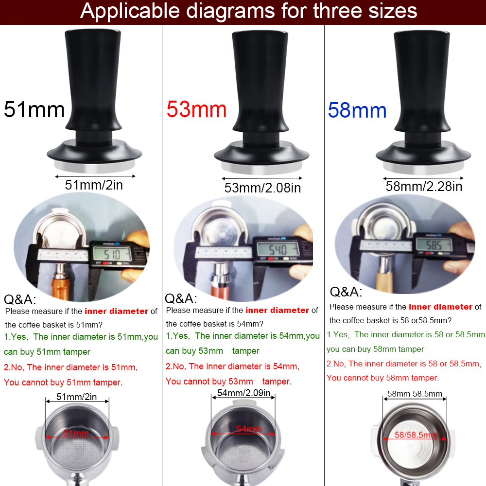 51/53/58mm エスプレッソタンパー、WDT スターラ - Espresso Tamper Set のレビューと価格