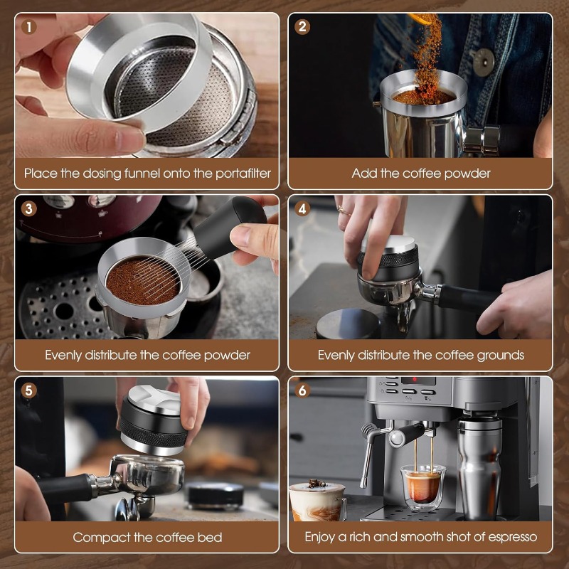 51/53/58mm 5個入りエスプレッソセット - レベラ - Espresso Tamper Set のレビューと価格