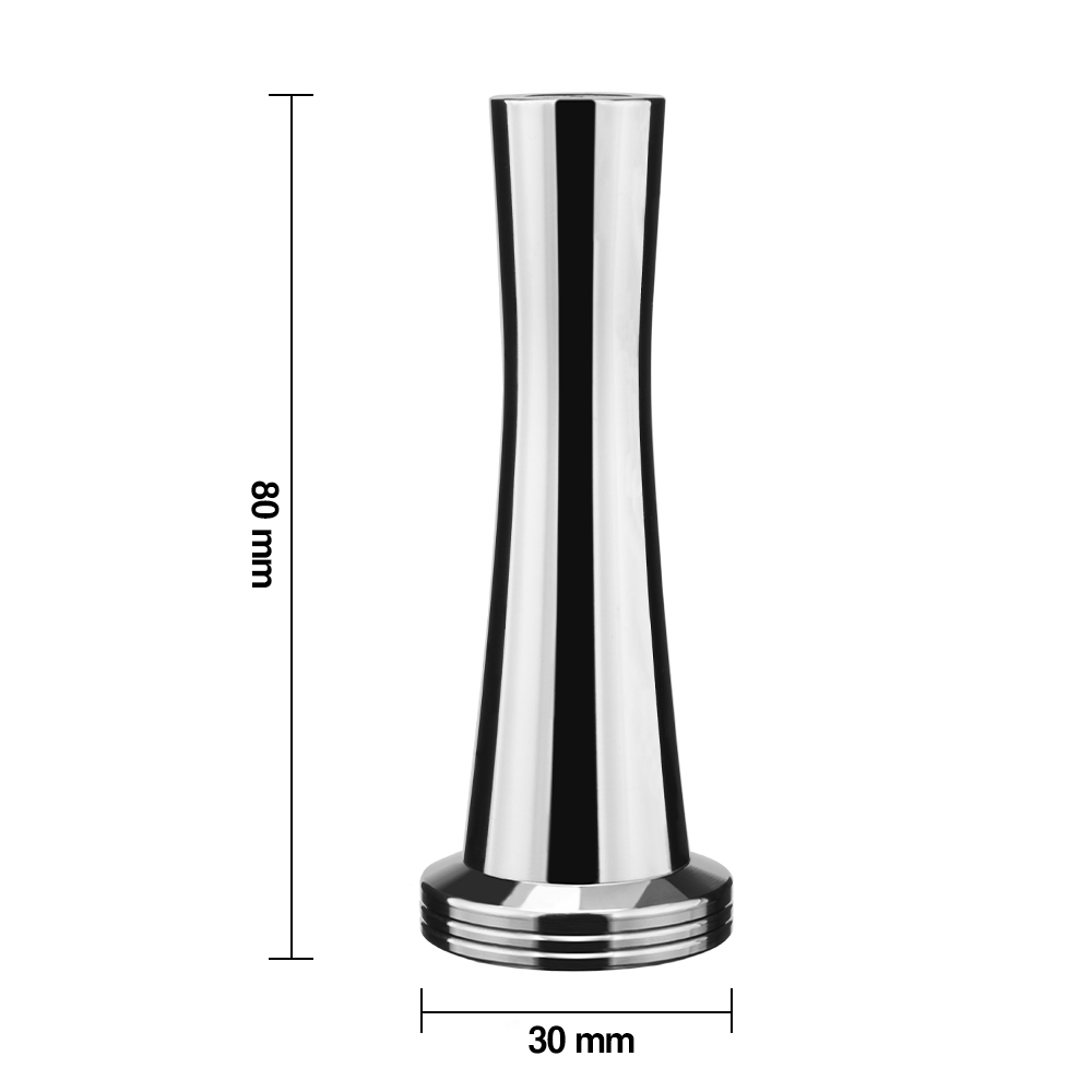 30 ミリメートル固体ステンレス鋼ヘビーフラットメッキベース - Espresso Tamper Set のレビューと価格