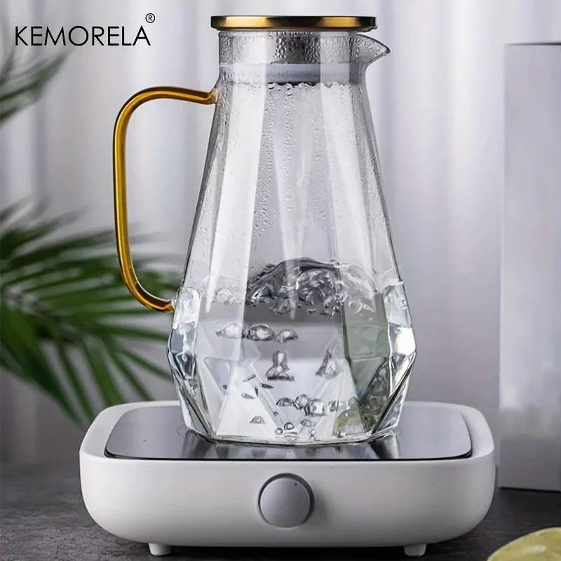 1 個ダイヤモンドテクスチャガラスティーポットセット温冷水ケ - Coffee Equipment Home のレビューと価格
