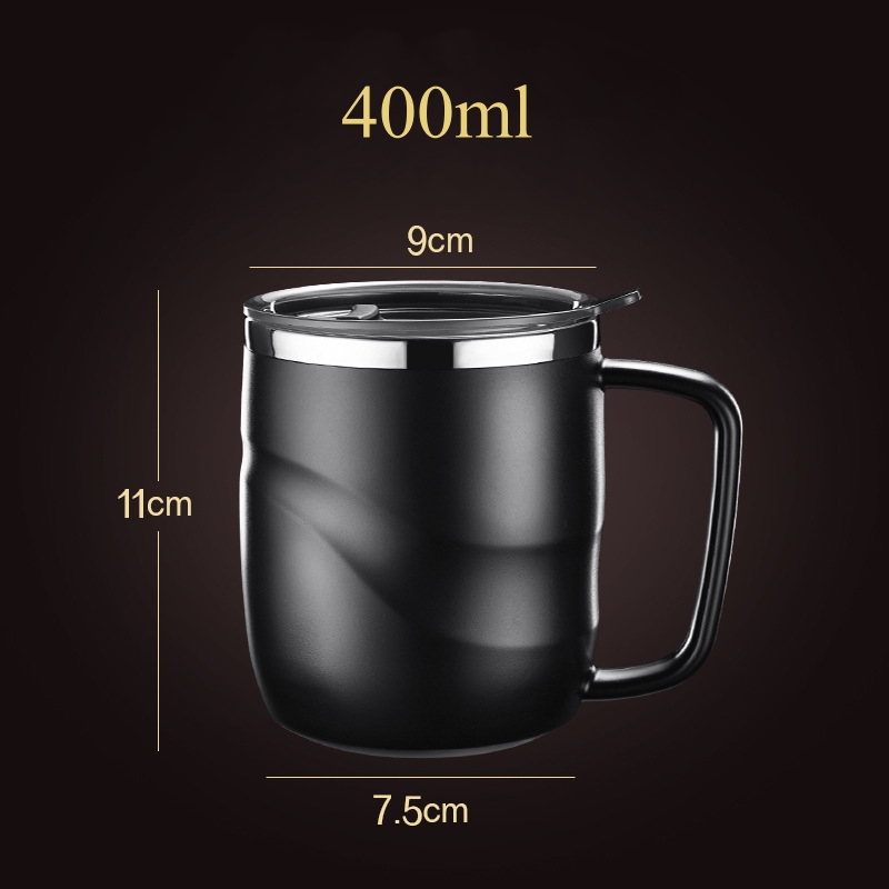 400ml断熱コーヒーマグ、スライド式蓋付き真空トラベルマグ - Coffee Equipment And Tools のレビューと価格
