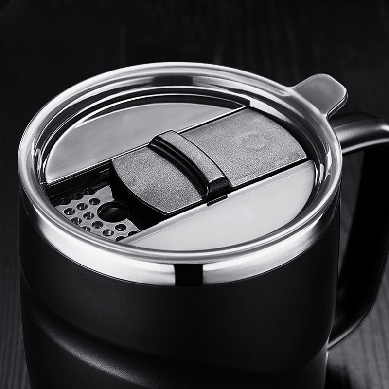 400ml断熱コーヒーマグ、スライド式蓋付き真空トラベルマグ - Coffee Equipment And Tools のレビューと価格